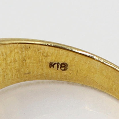 K18トルコ石リング　リングサイズ11号　重量6.86ｇ(石の重量含む)　レディース(中古)