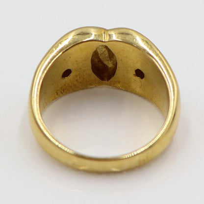 K18トルコ石リング　リングサイズ11号　重量6.86ｇ(石の重量含む)　レディース(中古)