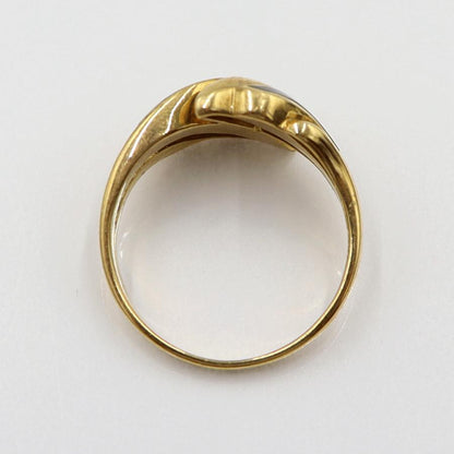 K18オニキスリング　リングサイズ11.5号　重量4.47ｇ(石の重量含む)　レディース(中古)