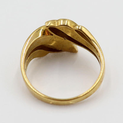 K18オニキスリング　リングサイズ11.5号　重量4.47ｇ(石の重量含む)　レディース(中古)