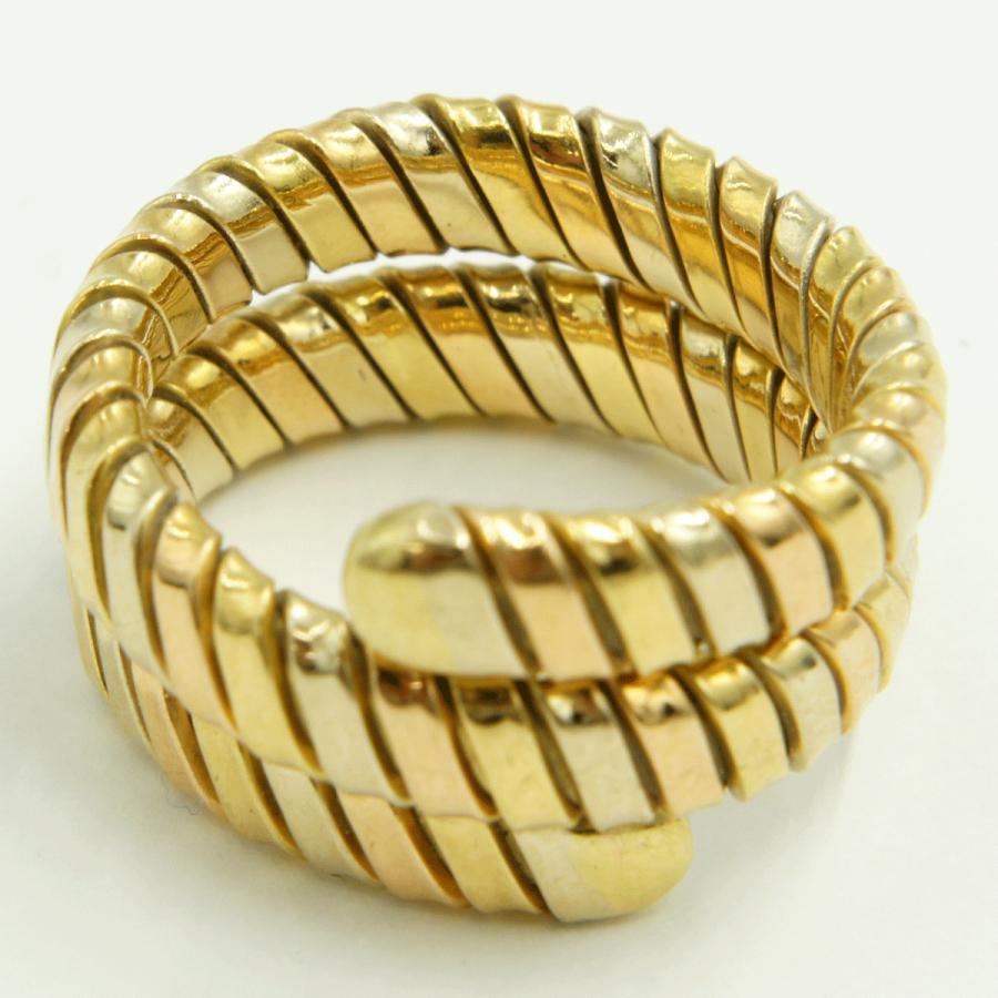 750ファッションリング　「ヘビ・スネーク」リングサイズ9号　重量8.46ｇ（中古）