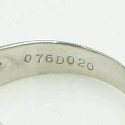 Pt850サファイアダイヤモンドリング　S0.76ct　D0.20ct　リングサイズ13号　重量5.29ｇ(石の重量含む)　レディース（中古）
