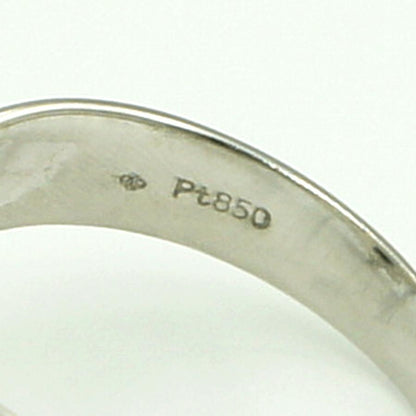 Pt850サファイアダイヤモンドリング　S0.76ct　D0.20ct　リングサイズ13号　重量5.29ｇ(石の重量含む)　レディース（中古）