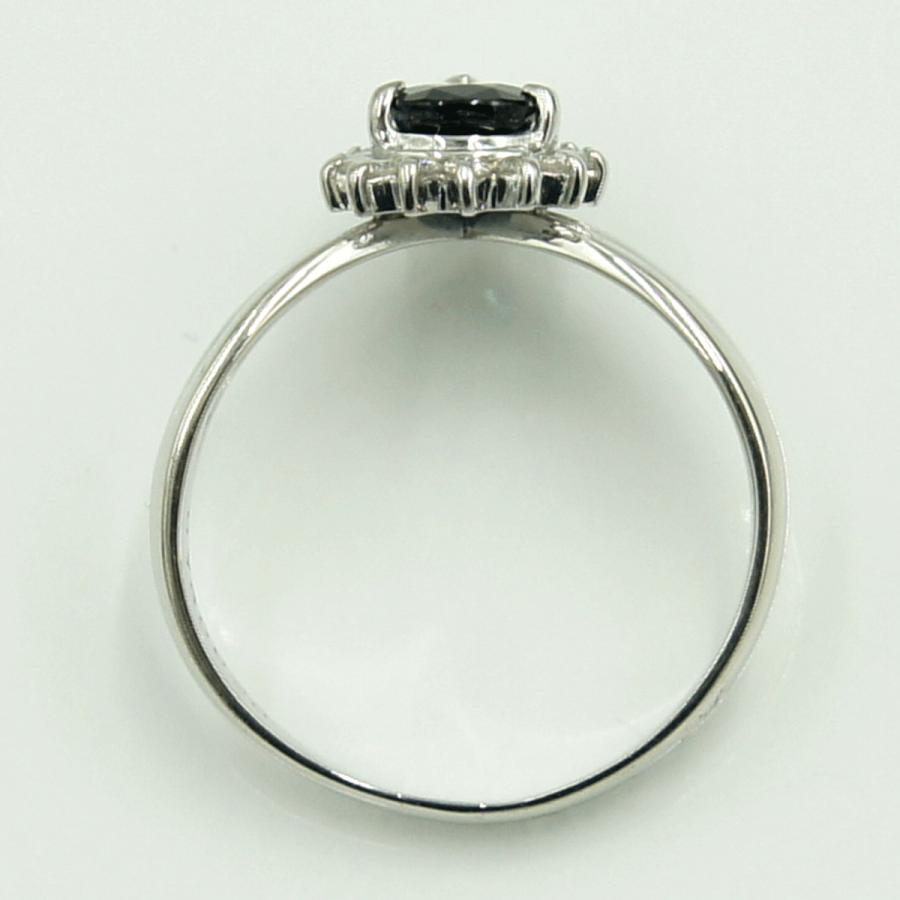 Pt850サファイアダイヤモンドリング　S0.76ct　D0.20ct　リングサイズ13号　重量5.29ｇ(石の重量含む)　レディース（中古）