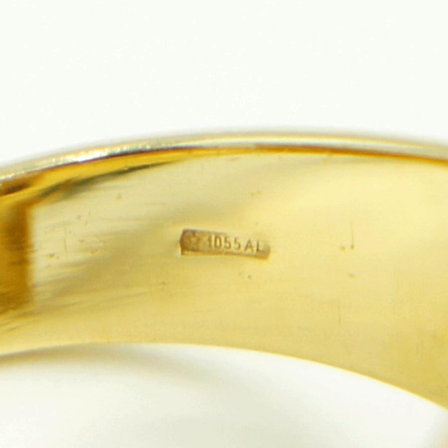 750ヨーロピアンリング　スリーカラー「フラワー・花」リング14号　重量10.67g　レディース（中古）