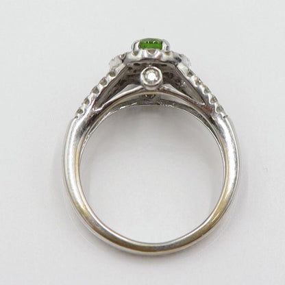 K18WGガーネットリング　DT0.33ct　D0.33ct　リングサイズ8号　重量3.71ｇ(石の重量含む)　レディース(中古)