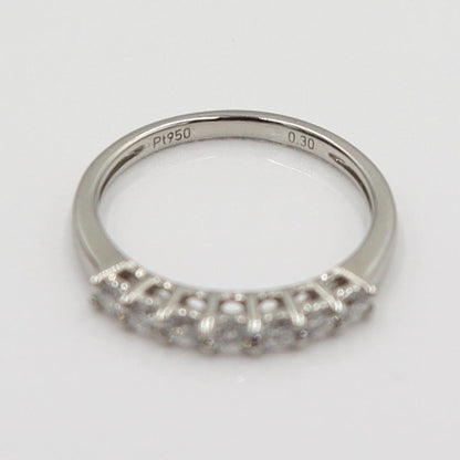 Pt950ダイヤモンドリング　D0.30ct　サイズ8号　重量2.43ｇ(石の重量含む)　レディース(中古)