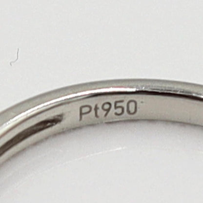 Pt950ダイヤモンドリング　D0.30ct　サイズ8号　重量2.43ｇ(石の重量含む)　レディース(中古)