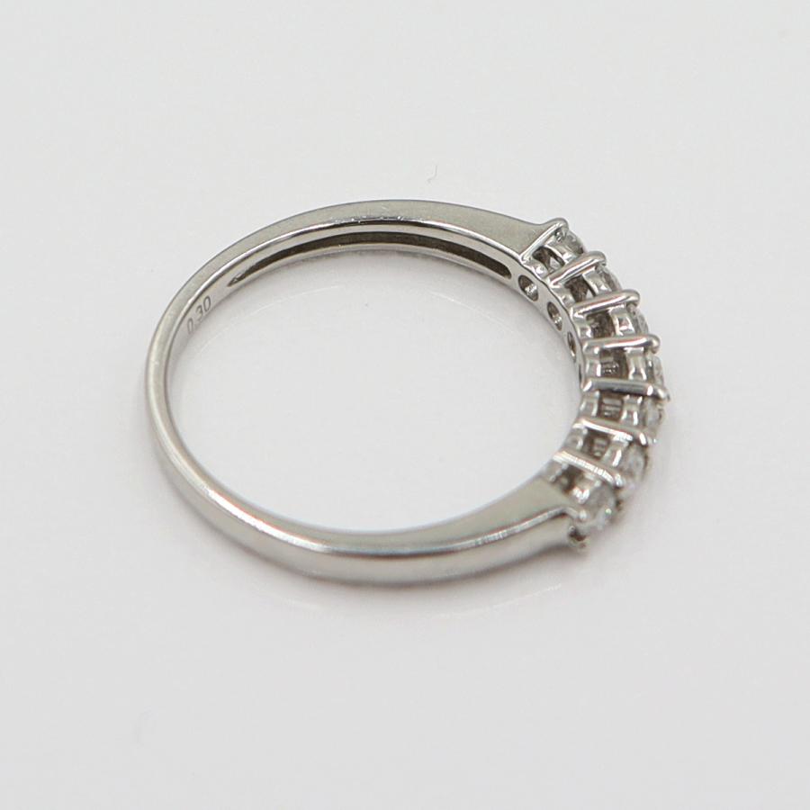 Pt950ダイヤモンドリング　D0.30ct　サイズ8号　重量2.43ｇ(石の重量含む)　レディース(中古)