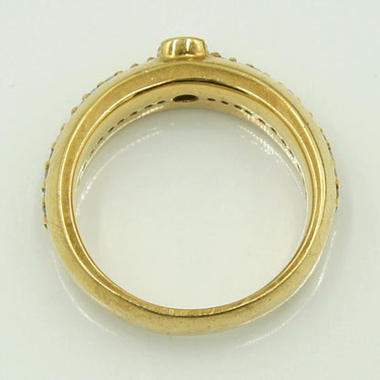 K18ダイヤモンドリング　D0.22ct　D0.20ct　リングサイズ10号　重量7.29ｇ(石の重量含む)（中古）