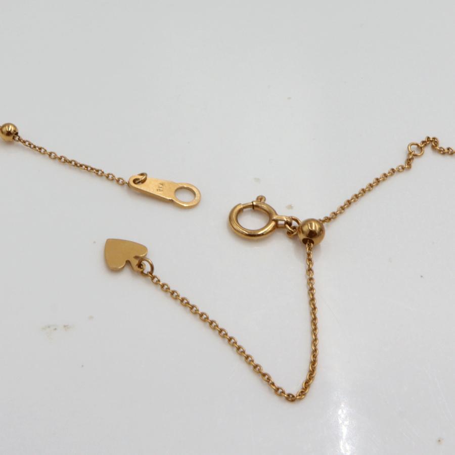 K18ピンクサファイアネックレス　S0.39ct　D0.38ct　ネックレス長さ44cm　重量4.62ｇ(石の重量含む)　レディース(中古)