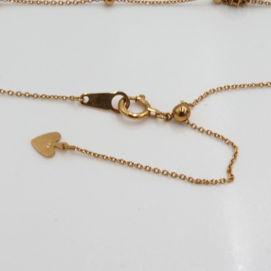 K18ピンクサファイアネックレス　S0.39ct　D0.38ct　ネックレス長さ44cm　重量4.62ｇ(石の重量含む)　レディース(中古)