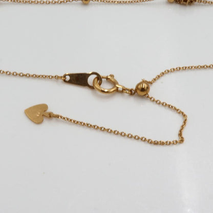 K18ピンクサファイアネックレス　S0.39ct　D0.38ct　ネックレス長さ44cm　重量4.62ｇ(石の重量含む)　レディース(中古)