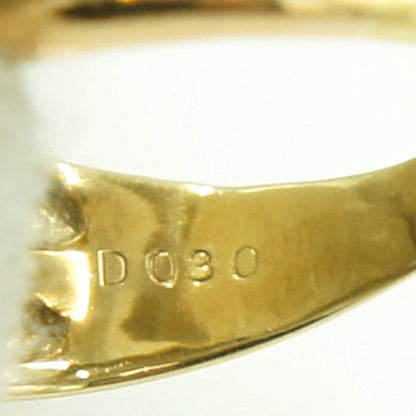 K18/Pt900ダイヤモンドリング　D0.30ct　リングサイズ12号　重量4.85ｇ(石の重量含む)（中古）