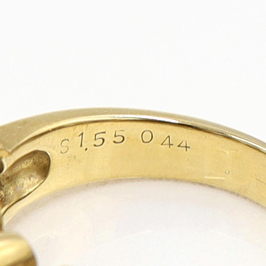 K18サファイアリング　S1.55ct　D0.44ct　リングサイズ12.5号　重量7.38ｇ(石の重量含む)　レディース（中古）