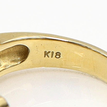 K18サファイアリング　S1.55ct　D0.44ct　リングサイズ12.5号　重量7.38ｇ(石の重量含む)　レディース（中古）