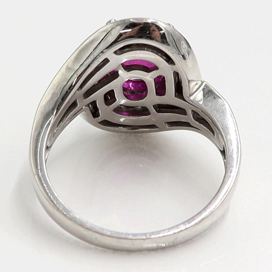 Pt900ルビーダイヤモンドリング　R1.37ct　D0.82ct　リングサイズ13号　重量10.30ｇ(石の重量含む)　レディース（中古）