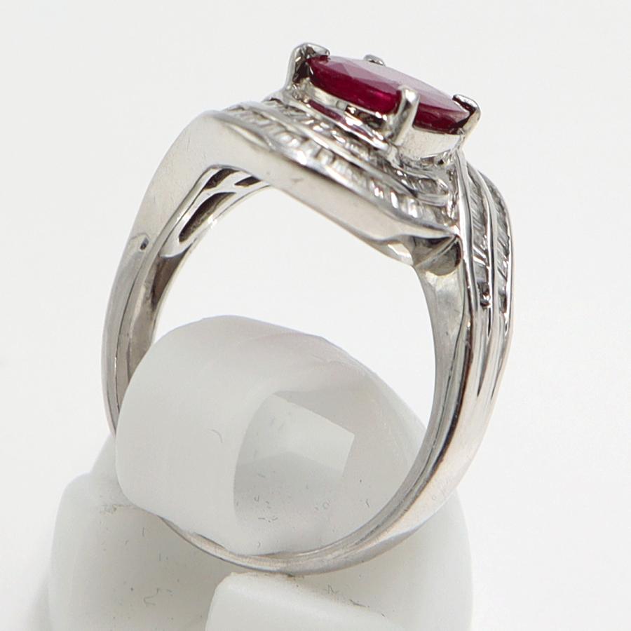 Pt900ルビーダイヤモンドリング　R1.37ct　D0.82ct　リングサイズ13号　重量10.30ｇ(石の重量含む)　レディース（中古）