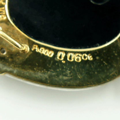 エルヴィン・ポーリー　K18/Pt900メノウカメオペンダントブローチ　重量25.76ｇ　レディース（中古）