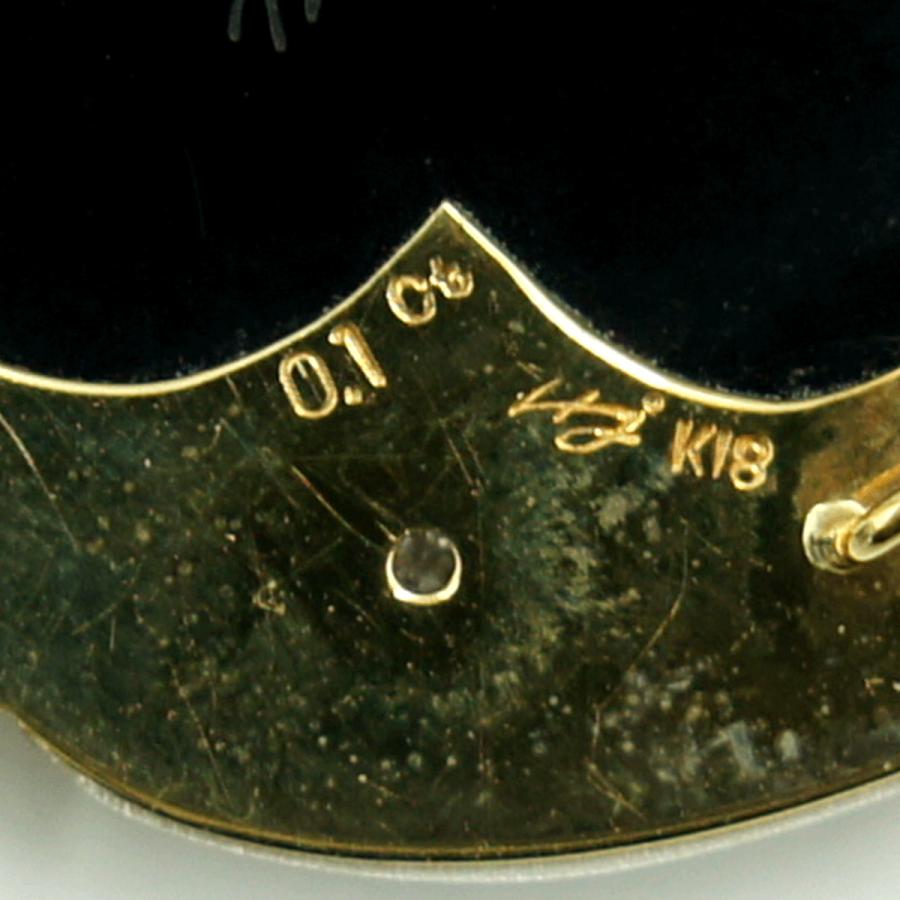 エルヴィン・ポーリー　K18/Pt900メノウカメオペンダントブローチ　重量25.76ｇ　レディース（中古）