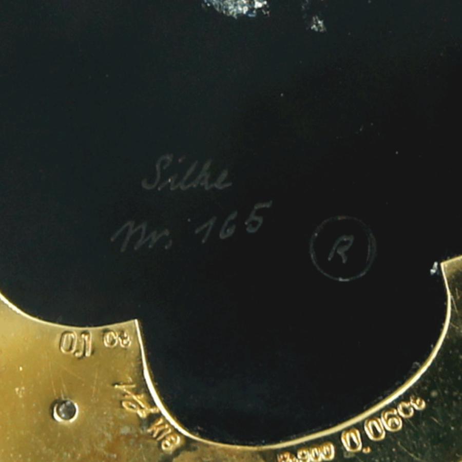 エルヴィン・ポーリー　K18/Pt900メノウカメオペンダントブローチ　重量25.76ｇ　レディース（中古）