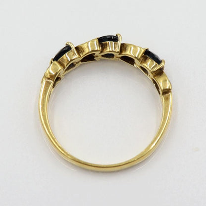 K18サファイアリング　リングサイズ17号　重量3.77ｇ(石の重量含む)　レディース(中古)