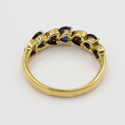 K18サファイアリング　リングサイズ17号　重量3.77ｇ(石の重量含む)　レディース(中古)