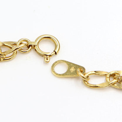 K18デザインブレスレット　長さ18.0cm　重量9.32ｇ（中古）