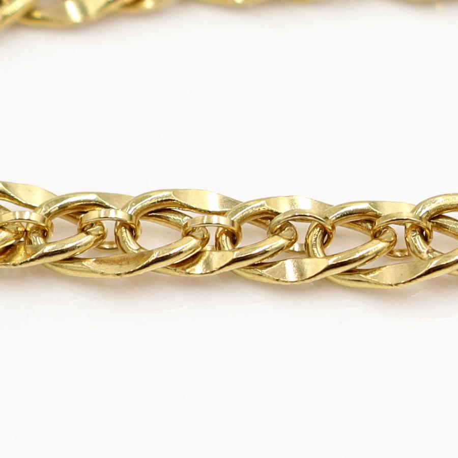 K18デザインブレスレット　長さ18.0cm　重量9.32ｇ（中古）