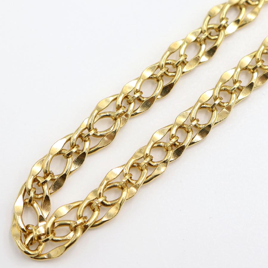 K18デザインブレスレット　長さ18.0cm　重量9.32ｇ（中古）