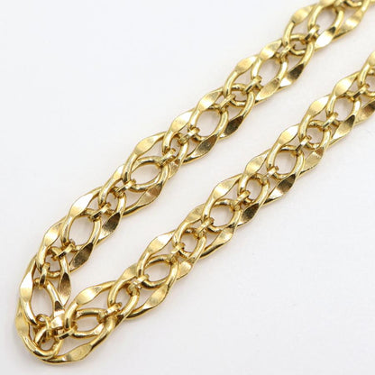 K18デザインブレスレット　長さ18.0cm　重量9.32ｇ（中古）