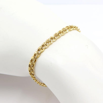 K18デザインブレスレット　長さ18.0cm　重量9.32ｇ（中古）