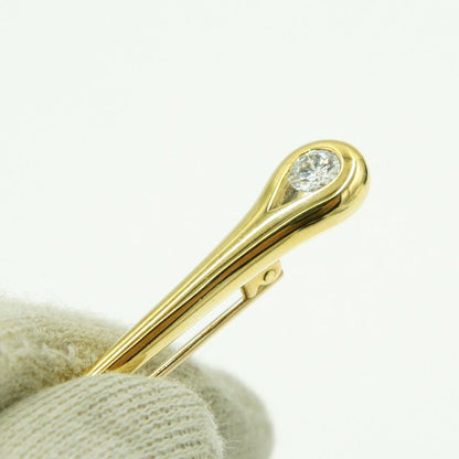 ミキモト(MIKIMOTO)750ダイヤモンドブローチ　重量5.26ｇ(石の重量含む)　レディース（中古）