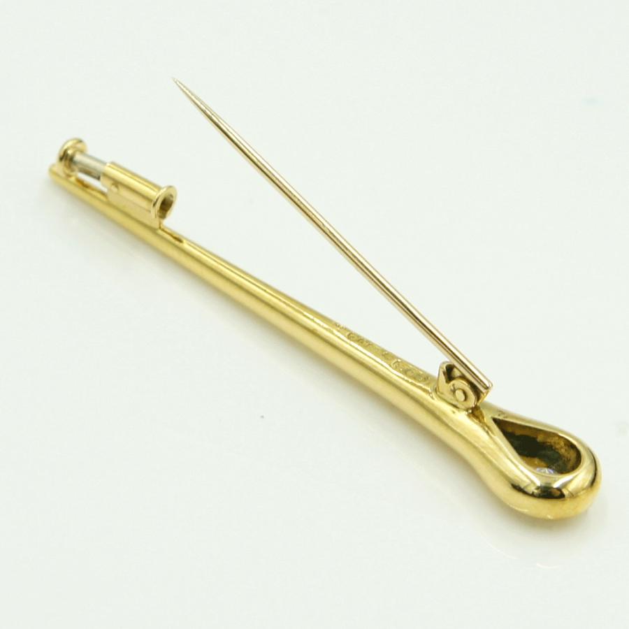 ミキモト(MIKIMOTO)750ダイヤモンドブローチ　重量5.26ｇ(石の重量含む)　レディース（中古）