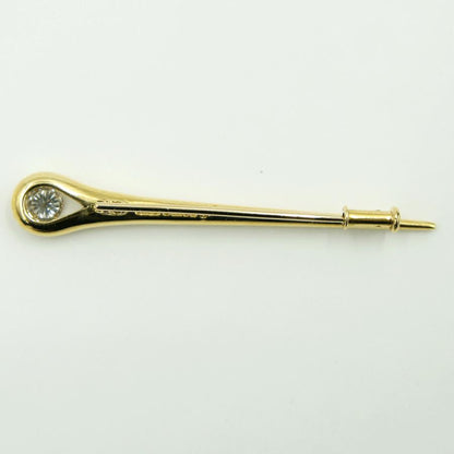 ミキモト(MIKIMOTO)750ダイヤモンドブローチ　重量5.26ｇ(石の重量含む)　レディース（中古）