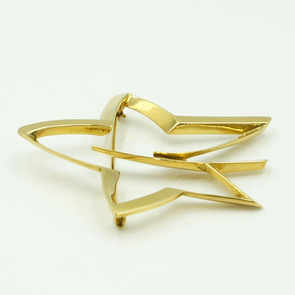 ティファニー(Tiffany & Co.)　750 星型ブローチ　重量16.27ｇ　レディース（中古）