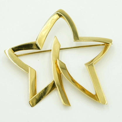 ティファニー(Tiffany & Co.)　750 星型ブローチ　重量16.27ｇ　レディース（中古）