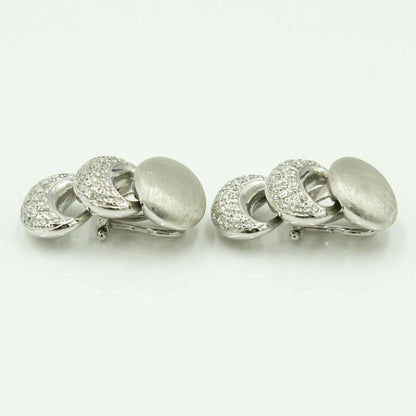 ナニス(NANIS)　750ダイヤモンドイヤリング　D1.00ct　重量14.44ｇ(石の重量含む)　レディース（中古）