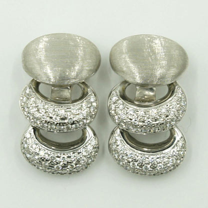 ナニス(NANIS)　750ダイヤモンドイヤリング　D1.00ct　重量14.44ｇ(石の重量含む)　レディース（中古）