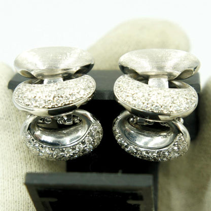 ナニス(NANIS)　750ダイヤモンドイヤリング　D1.00ct　重量14.44ｇ(石の重量含む)　レディース（中古）