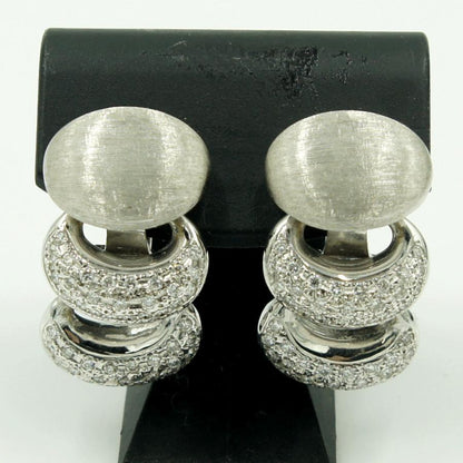 ナニス(NANIS)　750ダイヤモンドイヤリング　D1.00ct　重量14.44ｇ(石の重量含む)　レディース（中古）