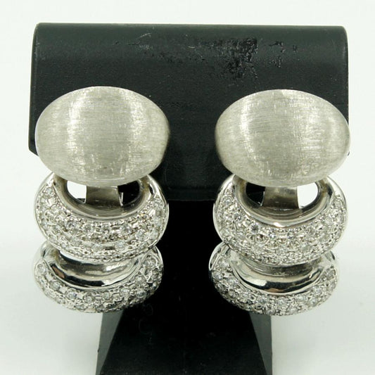 ナニス(NANIS)　750ダイヤモンドイヤリング　D1.00ct　重量14.44ｇ(石の重量含む)　レディース（中古）