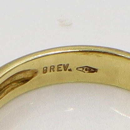 BREV.　750ダイヤモンドリング　リングサイズ12号　重量5.51ｇ(石の重量を含む)　レディース（中古）