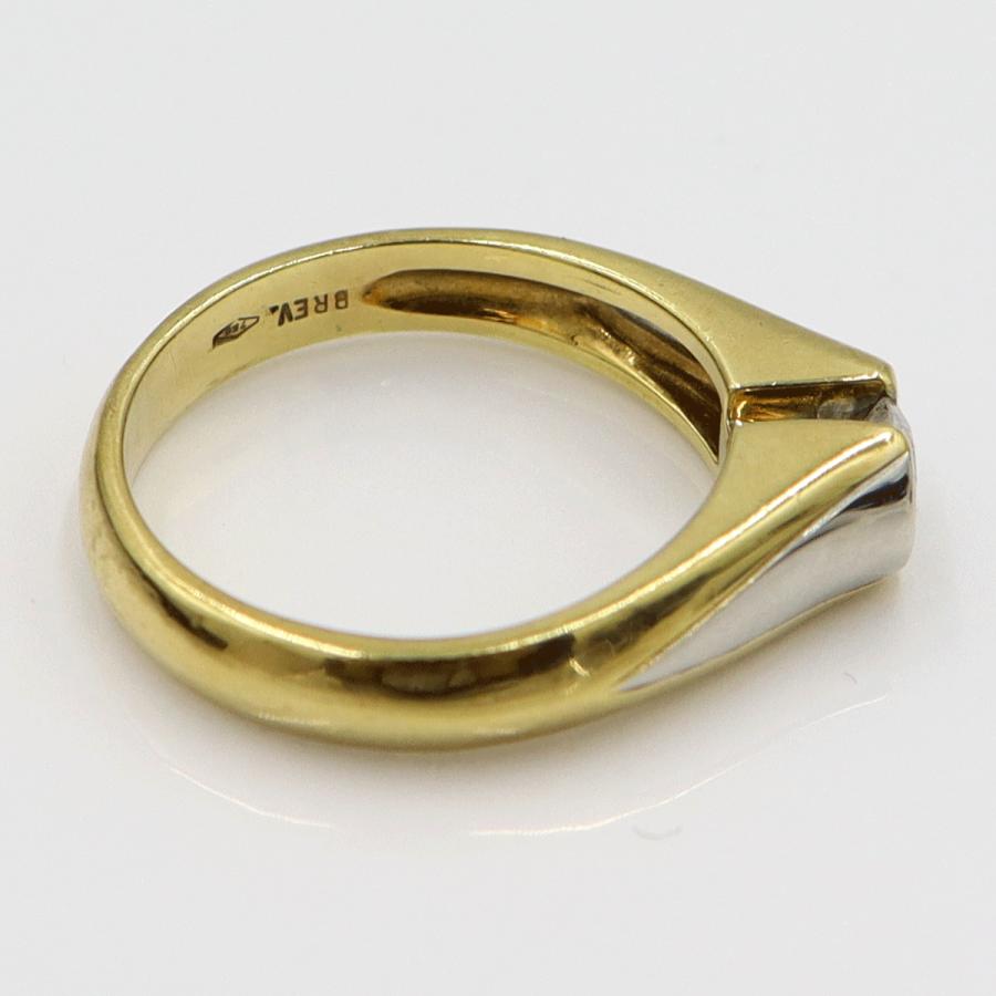 BREV.　750ダイヤモンドリング　リングサイズ12号　重量5.51ｇ(石の重量を含む)　レディース（中古）