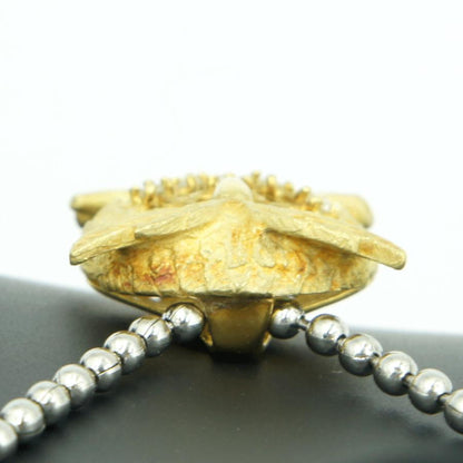 K18エメラルドペンダントトップ「フクロウ」　重量5.1ｇ(石の重量含む)（中古）