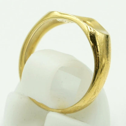 ティファニー(Tiffany & Co.)　750 オープンハートリング　リングサイズ10号　重量3.69ｇ　レディース（中古）