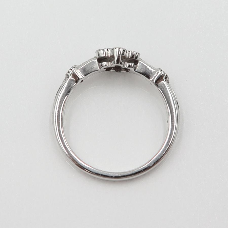 K18WGダイヤモンドリング　サイズ7号　重量2.49ｇ(石の重量含む) (中古)