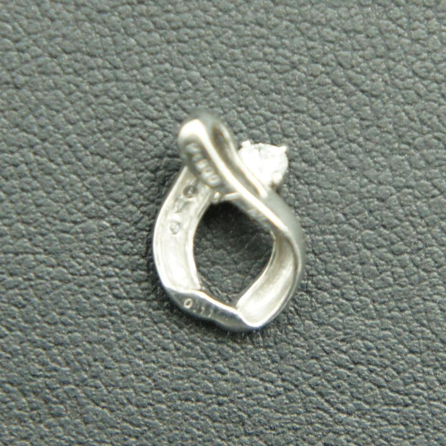 Pt900ダイヤペンダント　D0.11ct　重量0.99ｇ（石の重量含む）（中古）