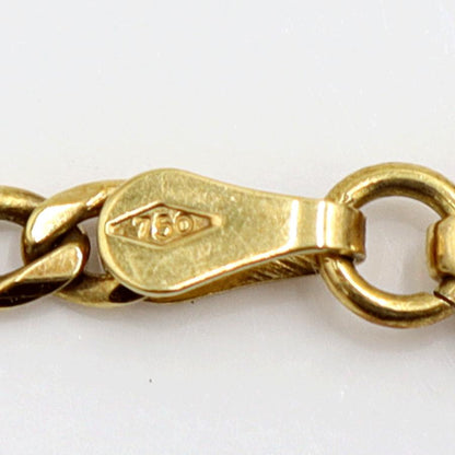 750デザインブレスレット　長さ18.5cm　重量4.03ｇ（中古）