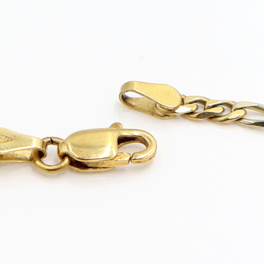 750デザインブレスレット　長さ18.5cm　重量4.03ｇ（中古）